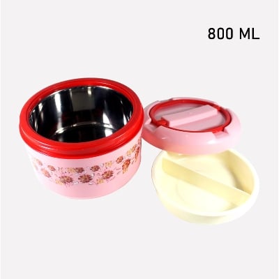 Picture of Air Tight Insulated Hot Pot Tiffin Lunch Box - 800 ML - Multicolor