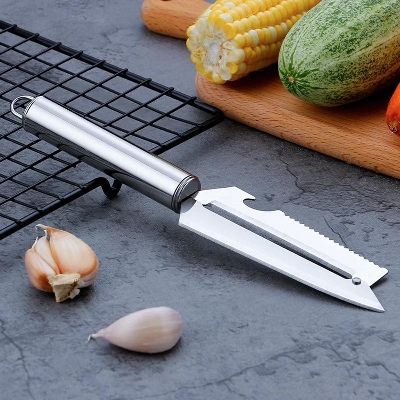 Picture of Multi-function Stainless Steel Fruit Vegetable Cutter & Peeler - Silver