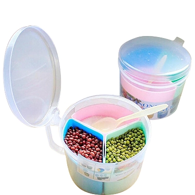 Picture of Plastic 3 Parts Spice Box - Multicolor - Multicolor