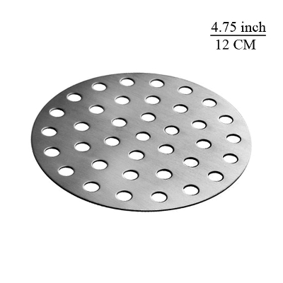 Picture of 4.75 inch Stainless Steel Bathroom Floor Strainer Drain Cover and Kitchen Sink Filter - Silver