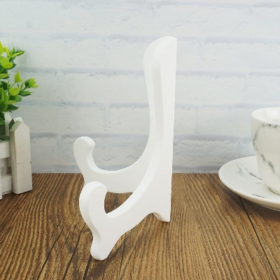 Picture of Dishes Plate Easels Display Holder Plastic Stand - 6pcs - White