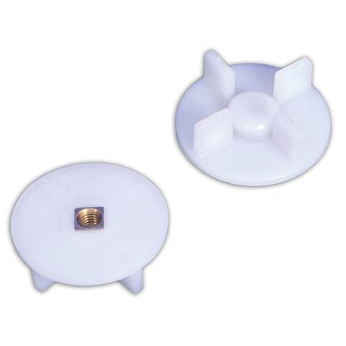 Picture of Small 4 Teeth White Plastic Mixer Grinder Jar Coupler - 1pcs - White