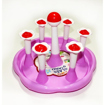 Picture of Dining Table Plastic Table Glass Stand, Glass Holder for 6 Glasses - Multicolor - Multicolor