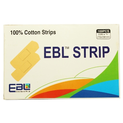 Picture of Ebl Strip One Time Bandage - 100 Pcs - Green