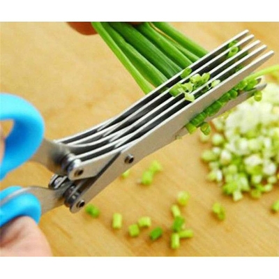 Picture of Easy Clean Herb Scissors for Vegetable - Multi-color - Blue