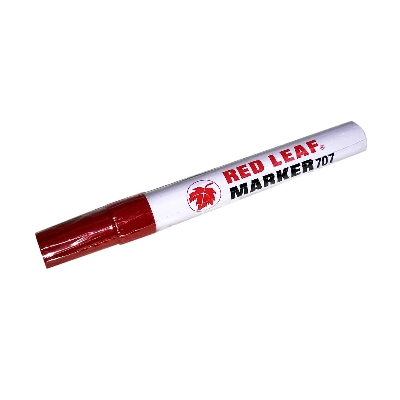 Picture of 1pcs Red Leaf 707 Permanent Marker Pen - Red - Red