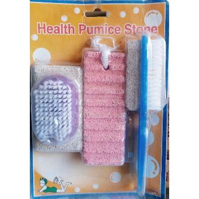 Picture of 3 in 1 Multi-use Foot Care Brush Pumice Scrubber Pedicure Tool - Multicolor