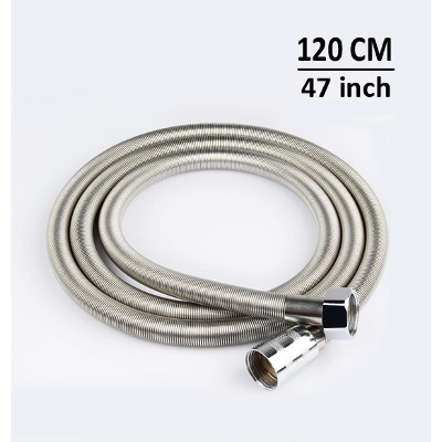 Picture of 120cm Stainless Steel Anti-Crack Flexible Shower Head Hose Pipe - Steel