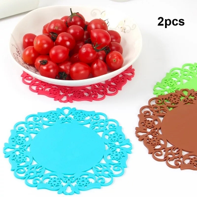 Picture of Newfangled - Mat Silicone Placemat High Temperature Resistant Thickening Anti-Scalding Insulation Pad - Kitchen & Dining - Multicolor