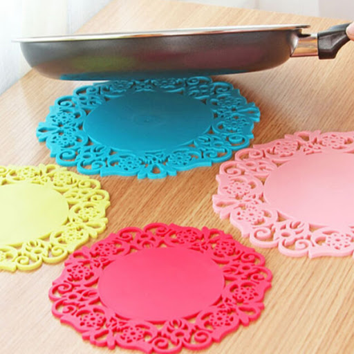 Picture of Newfangled - Mat Silicone Placemat High Temperature Resistant Thickening Anti-Scalding Insulation Pad - Kitchen & Dining - Multicolor