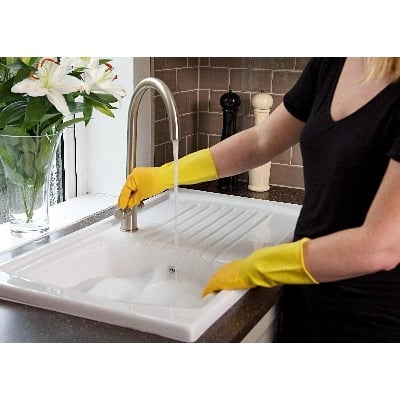 Picture of 1 Pair Half Hand Kitchen Gloves - Multicolor - Multicolor