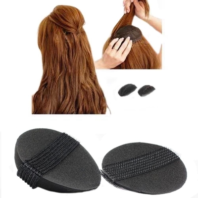 Picture of 2 Pcs Set Girl Beauty Volume Hair Base Bump Hair Styling Pad Tool - Black - Multicolor