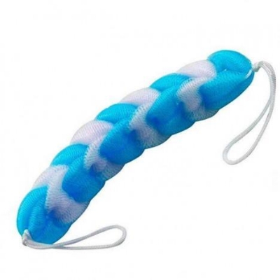 Picture of Multicolor Extendable Soft Nylon Back Scrubber Body Bath Shower Mesh Sponge Brush with Rope Handles - 1pcs - Minimalistic Sophistication - Multicolor