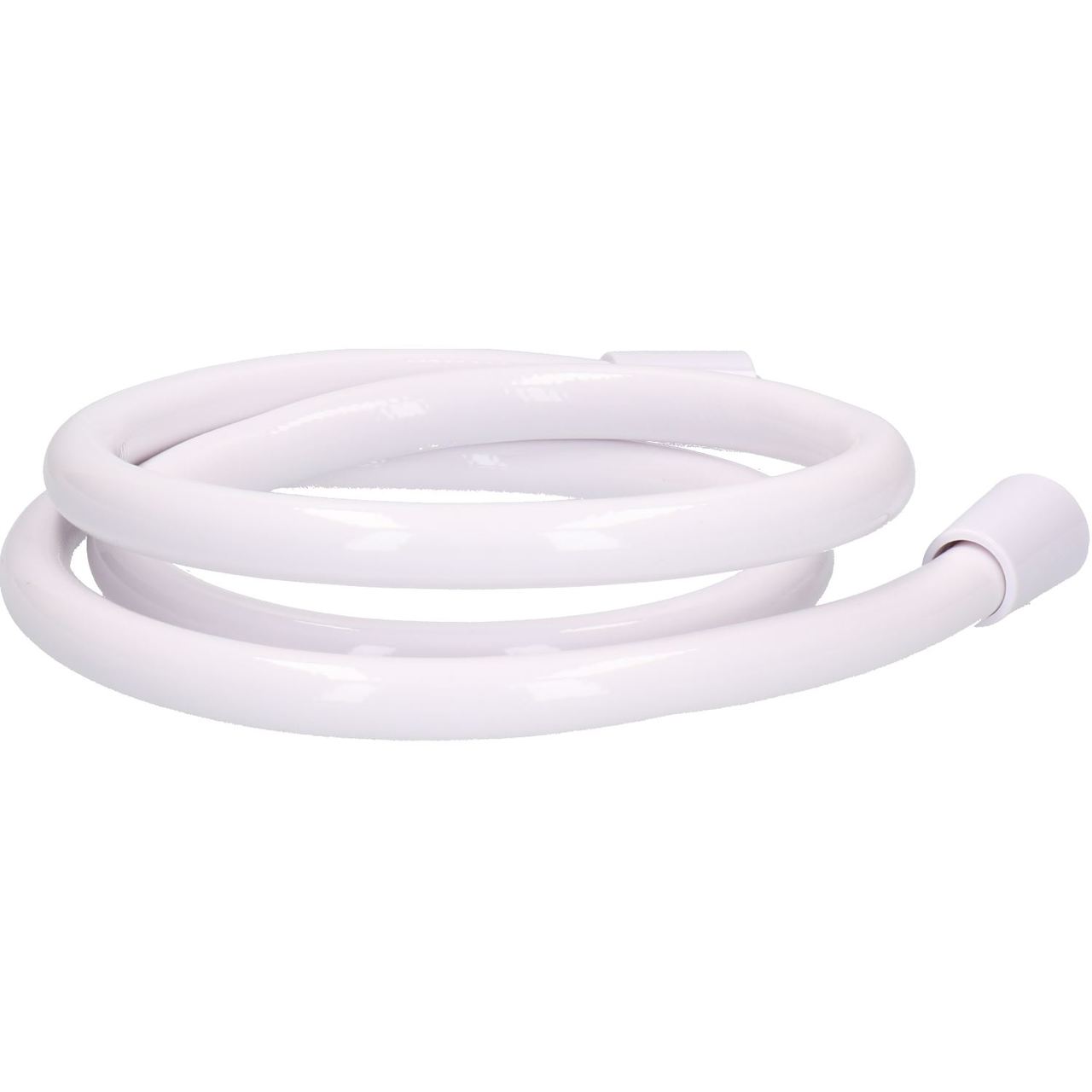 Picture of 36'' Universal White Smooth PVC Shower Hose Standard Fit Flexible Pipe Threaded - White