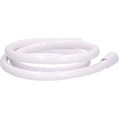 Picture of 36'' Universal White Smooth PVC Shower Hose Standard Fit Flexible Pipe Threaded - White