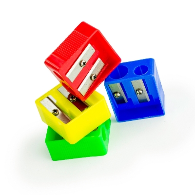 Picture of Double Hole Pencil Sharpener / Pencil Cutter - 4pcs - Multicolor