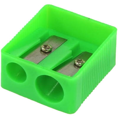 Picture of Double Hole Pencil Sharpener / Pencil Cutter - 4pcs - Multicolor