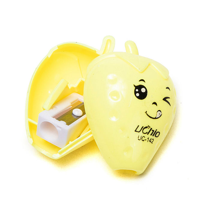 Picture of Strawberry Kindergarten Cartoon Single Hole Pencil Sharpener / Pencil Cutter - 4pcs - Multicolor
