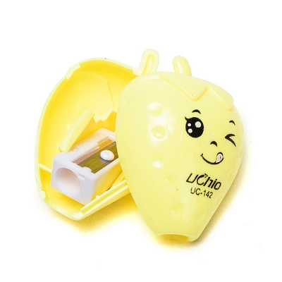 Picture of Strawberry Kindergarten Cartoon Single Hole Pencil Sharpener / Pencil Cutter - 4pcs - Multicolor