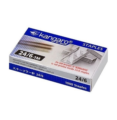 Picture of Kangaro Stapler Pin No 24/6-1M - 1 Box - Silver