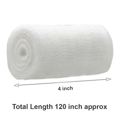 Picture of 4 inch Gauze Bandage Roll for First Aid Pain Relief - 6pcs - White