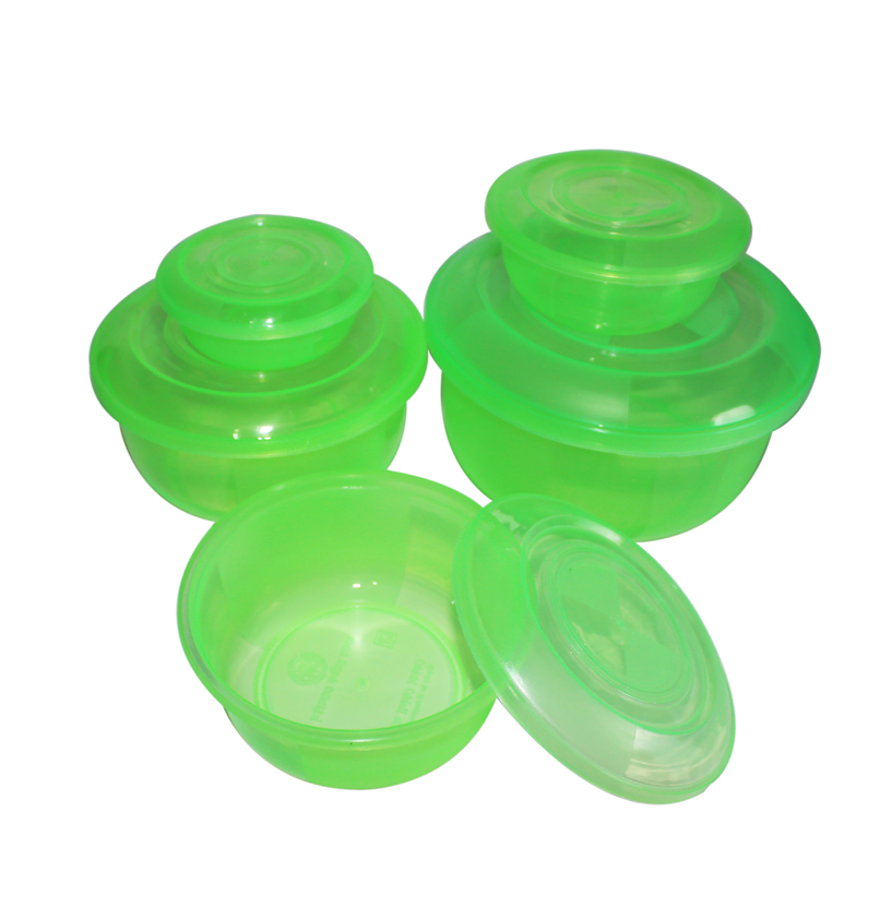 Picture of Indispensable - Multicolor Plastic Food Storage Container With Lid - 5pcs Set - Kitchen & Dining - Modern and Trendy- Delights - Multicolor