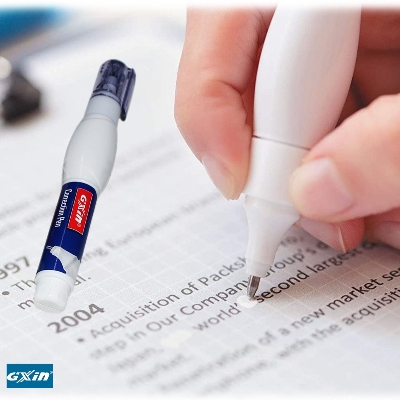 Picture of Nifty Niche - 1pcs Gixin Correction Liquid Quick Dry Pen for Home and Office Use - 7 ML - Stationery & Craft - Modern and Trendy - White