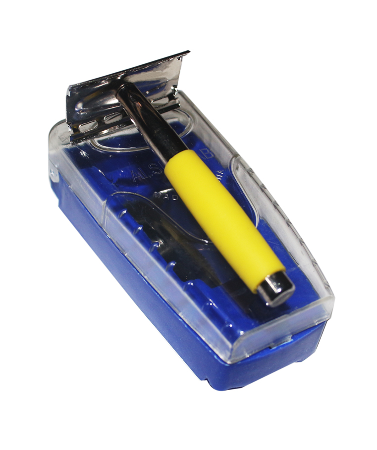 Picture of Stainless Steel Double Edge Men's Comfortable Safety Shaving Razor - Multicolor
