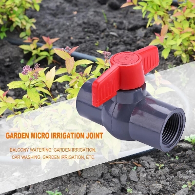 Picture of Nifty Niche - 1 inch Plastic Two-way Ball Valve Garden Watering Aquarium Irrigation Connector - Tools, DIY & Outdoor - Excellent - Multicolor