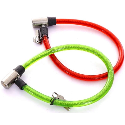 Picture of Multicolor Bicycle Cable Lock with Key - 1pcs - Multicolor