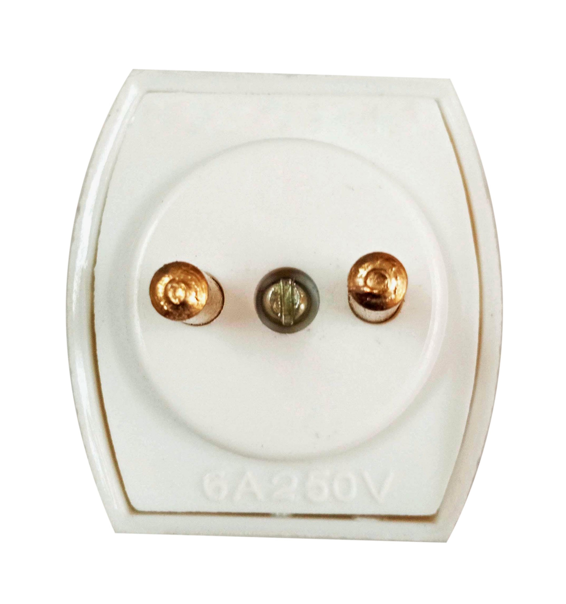 Picture of 2 Pin Multi Socket - 6 Amp for Normal Uses at home - White