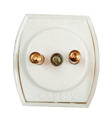 Picture of 2 Pin Multi Socket - 6 Amp for Normal Uses at home - White