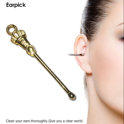 Picture of Indispensable - 1pcs Metal Ear Earwax Curette Remover Spoon Earpick Tool - 7cm Length - Tools, DIY & Outdoor - Modern and Trendy - Golden