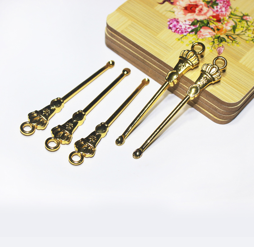 Picture of Indispensable - 1pcs Metal Ear Earwax Curette Remover Spoon Earpick Tool - 7cm Length - Tools, DIY & Outdoor - Modern and Trendy - Golden