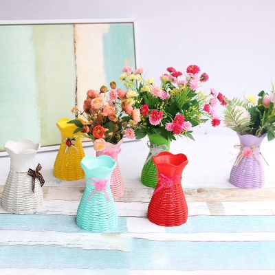 Picture of Plastic Flower Container Vase for Home Wedding Decoration - 1pcs - Multicolor