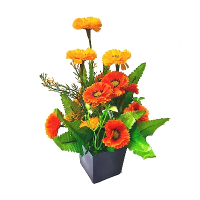 Picture of Artificial Flower Vase For Home & Office Decoration - Multicolor