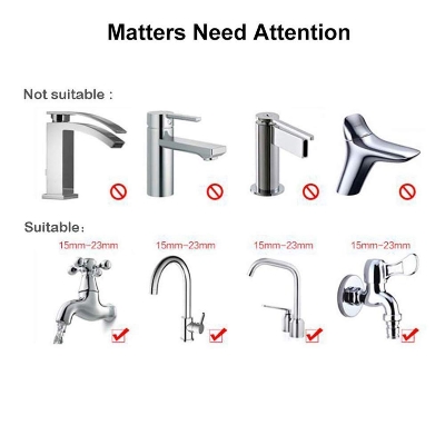 Picture of 360 ° Rotating Adjustable Water Saving Aerator Kitchen Sink Faucet Faucet Nozzle - Silver