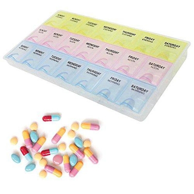 Picture of Newfangled - Urban Vibes - Medicine Organizer Reminder Storage Box 21 Days or 3 Weeks - Furniture & Decor - Unrivaled in Genre - Multicolor