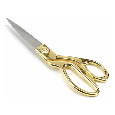 Picture of Best Quality Stainless Steel Gold handles Tailoring Scissors - Medium (9.5 Inch) - Gold