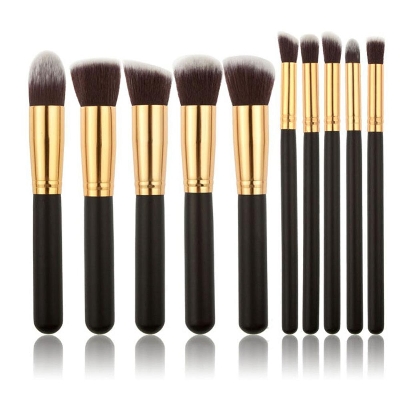 Picture of Professional Makeup Brushes Set for Women Girl Lady - 10pcs - Transparent