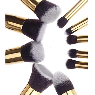 Picture of Professional Makeup Brushes Set for Women Girl Lady - 10pcs - Transparent