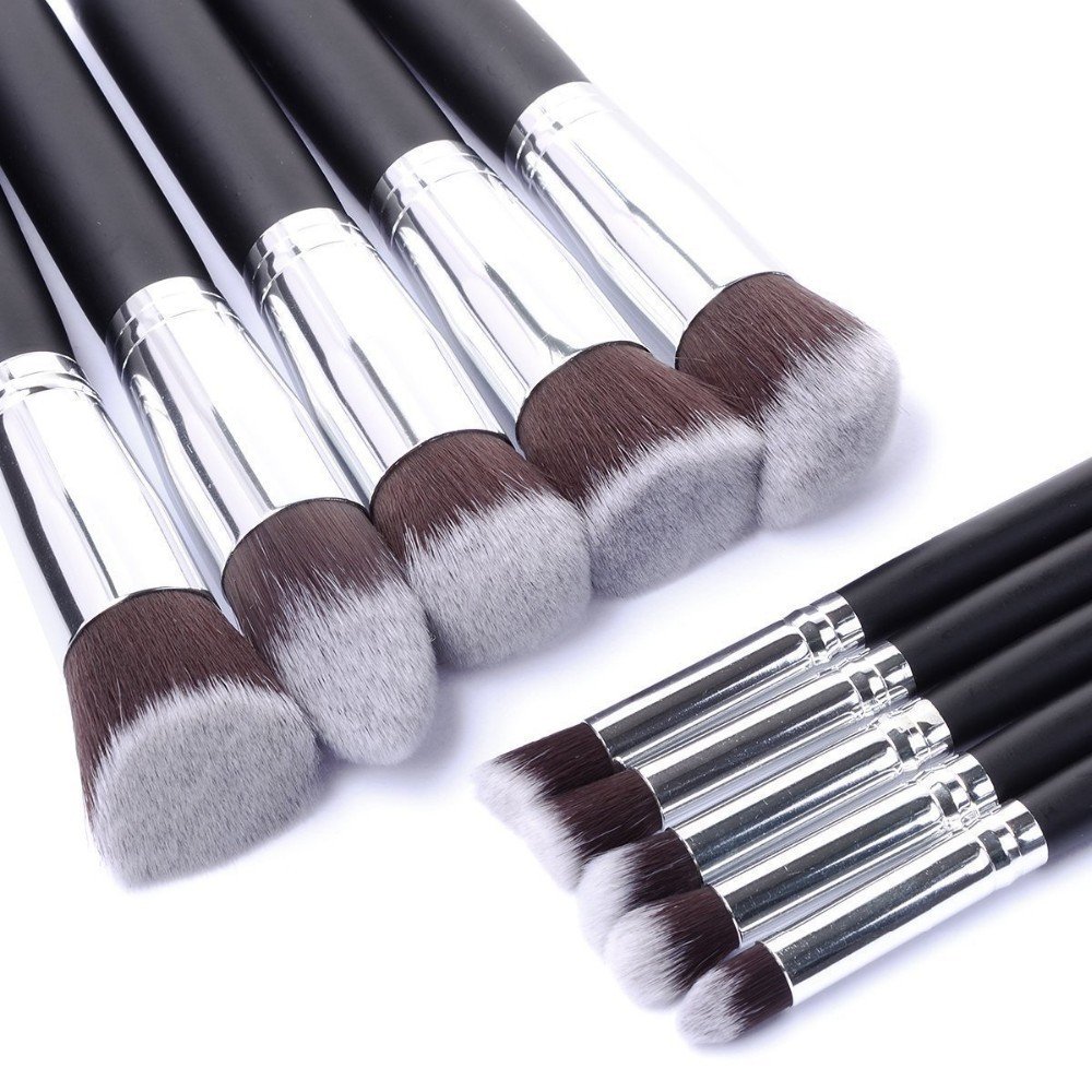 Picture of Professional Makeup Brushes Set for Women Girl Lady - 10pcs - Transparent