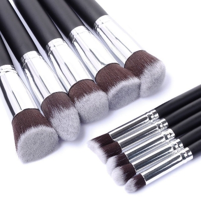 Picture of Professional Makeup Brushes Set for Women Girl Lady - 10pcs - Transparent