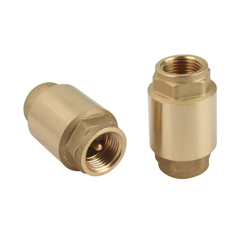 Picture of 3/4 inch Brass Threaded Spring Loaded Check Valve - Brass
