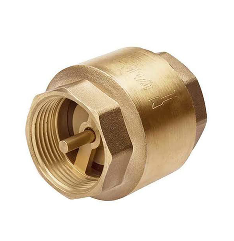 Picture of 3/4 inch Brass Threaded Spring Loaded Check Valve - Brass