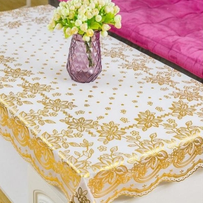 Picture of Golden Table Cover Cloth for Dining Table - 48 x 24 inches - Gold