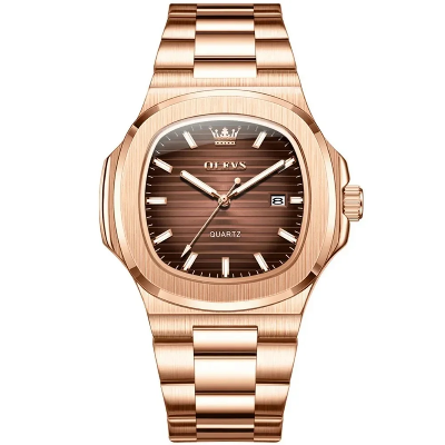 Picture of OLEVS 3696 Luxury Mens Quartz Watch-Rose Gold