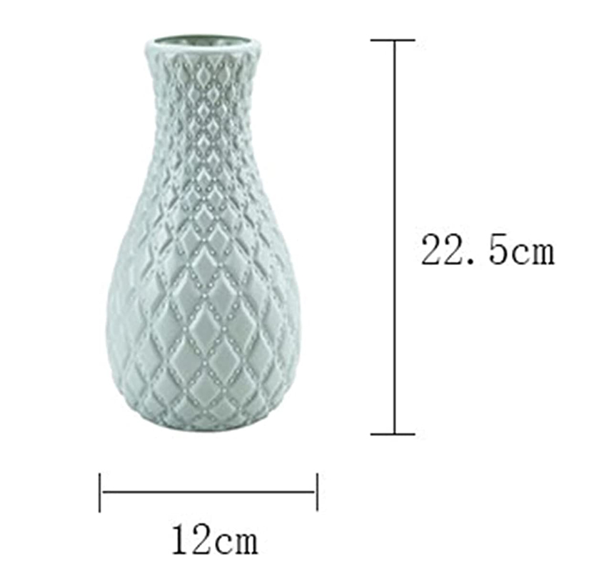 Picture of For Home Decoration Diamond Pattern Plastic Flower Vase - 1 pcs - Multicolor