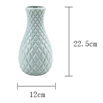 Picture of For Home Decoration Diamond Pattern Plastic Flower Vase - 1 pcs - Multicolor