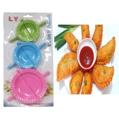 Picture of Plastic Pressing Pie Ravioli Mould Cooking Molds for DIY Making Perfect Dumplings - 3pcs Set - Multicolor